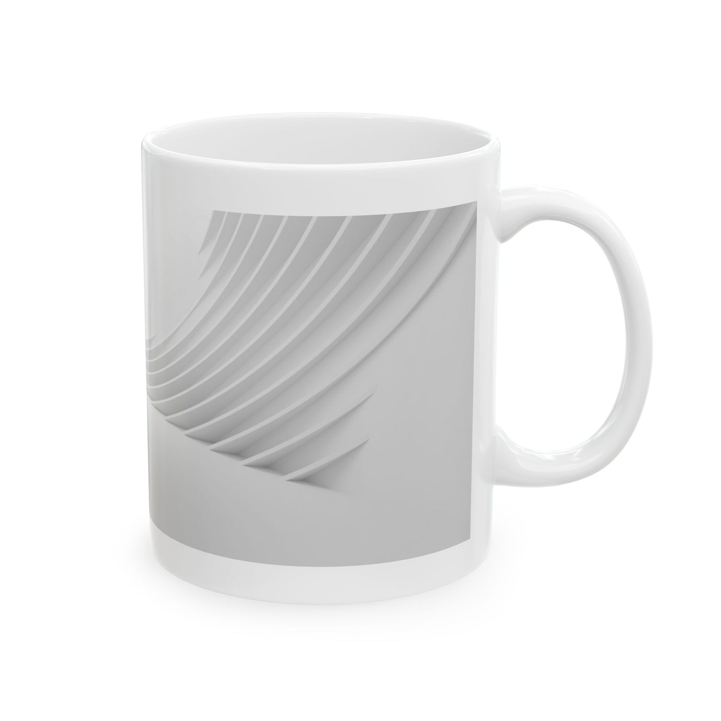 Modern Minimalist Ceramic Mug - Elegant Design for Home or Office