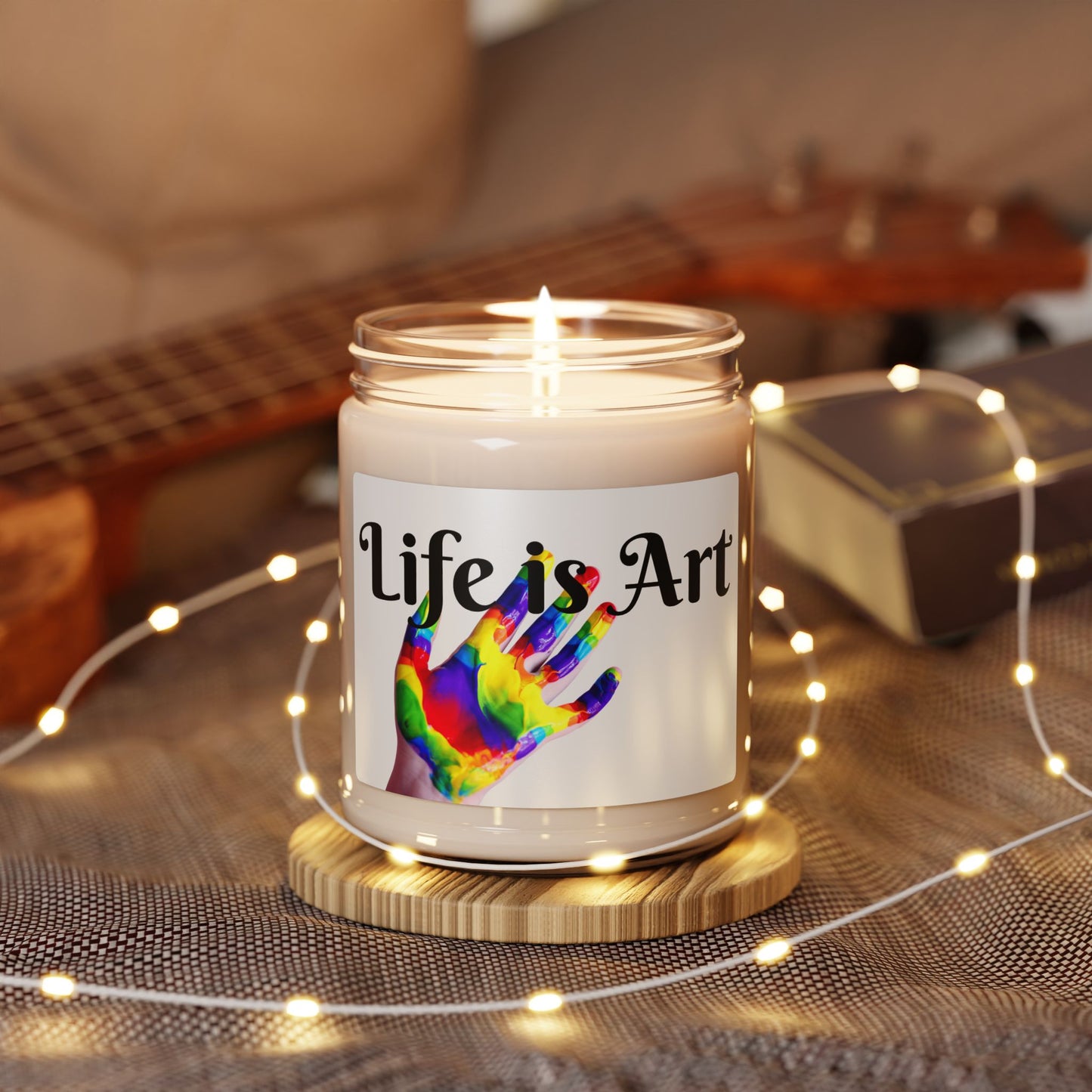 Colorful Life is Art Scented Soy Candle - 9oz
