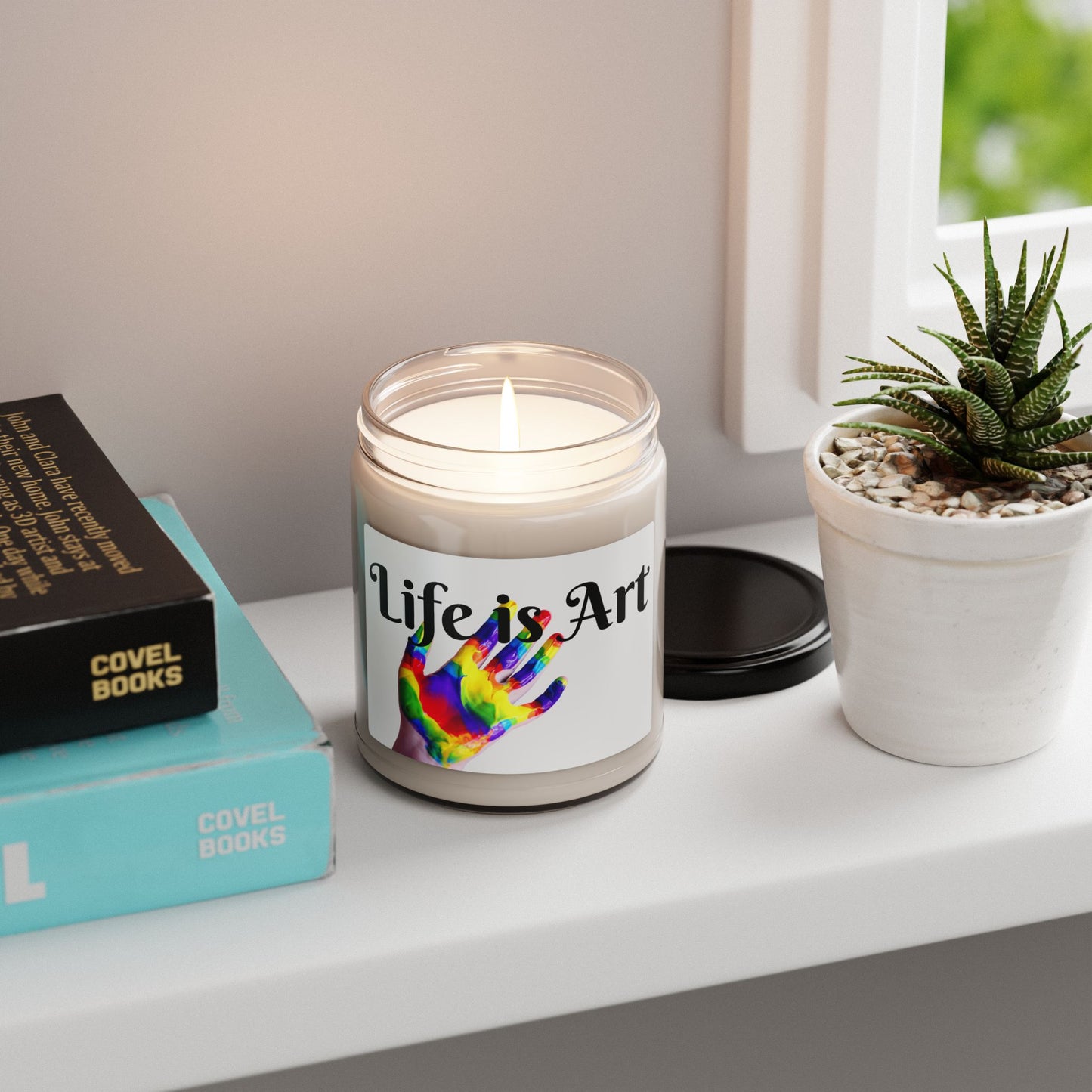 Colorful Life is Art Scented Soy Candle - 9oz