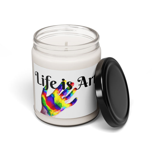 Colorful Life is Art Scented Soy Candle - 9oz