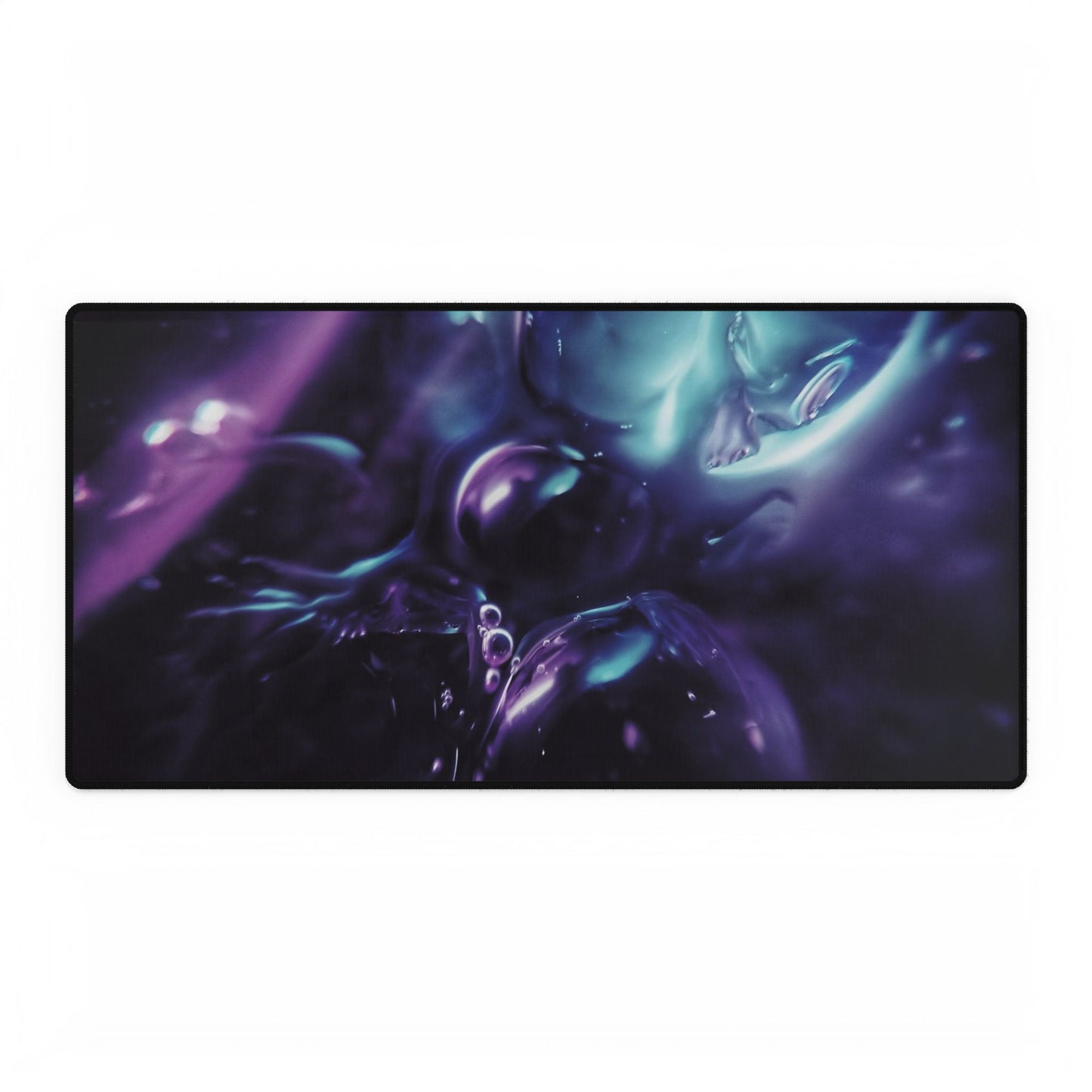 Abstract Purple and Black Desk Mat – Stylish Office Accessory